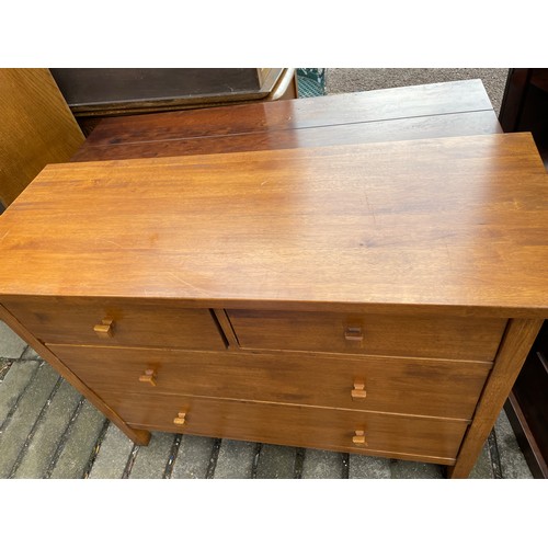 160 - QUALITY EASTERN HARDWOOD CHEST OF THREE DRAWERS