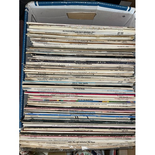 279 - BOX OF 78 RPM RECORDS MAINLY BIG BANDS AND JAZZ PLUS BOX OF J HAWTIN MUSIC STORE 78S, JOE LOSS AND H... 