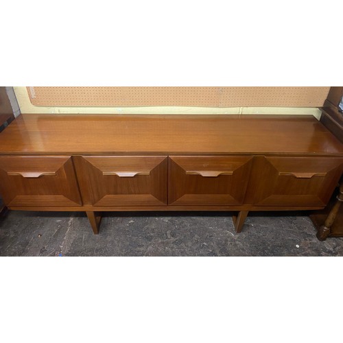 1 - 1970S STONEHILL STYLE TEAK LONG SIDEBOARD 197CM W