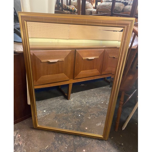 5 - GOLD MOULDED BEVELLED MIRROR