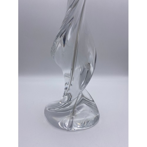 502 - SEVRES GLASS SWIRL LUCID TABLE LAMP 54CM H