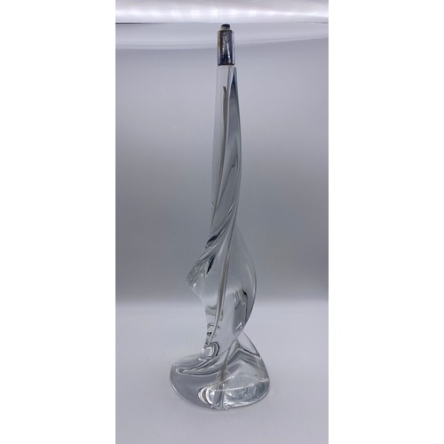 502 - SEVRES GLASS SWIRL LUCID TABLE LAMP 54CM H