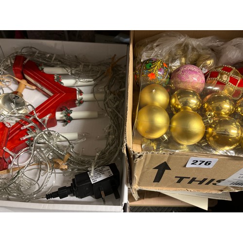 276 - SELECTION OF CHRISTMAS DECORATIONS