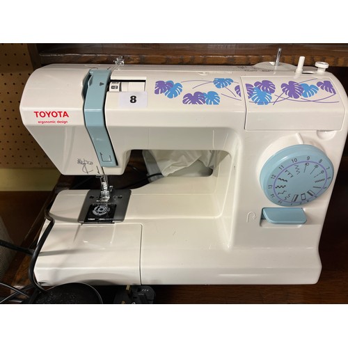 8 - TOYOTA ERGONOMIC ELECTRIC SEWING MACHINE