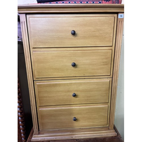 16 - FAUX DRAWER FRONTED SHOE CABINET