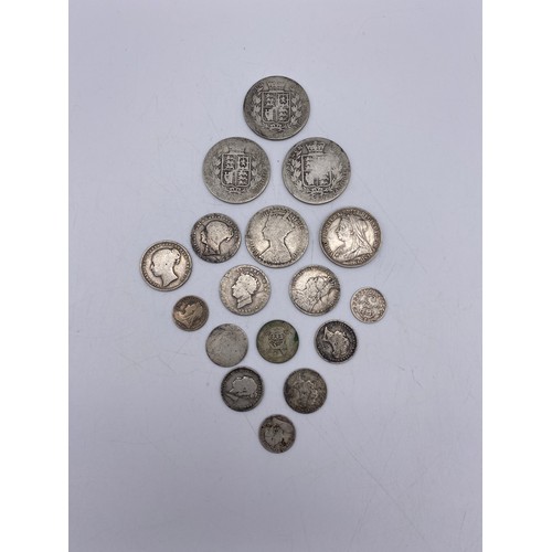 441 - SMALL BAG OF VICTORIAN PRE DECIMAL COINS