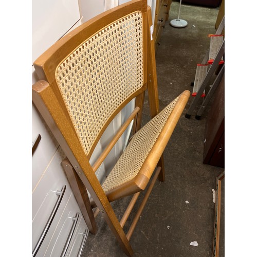 120 - BERGERE CANED FOLDING CONCERT CHAIR