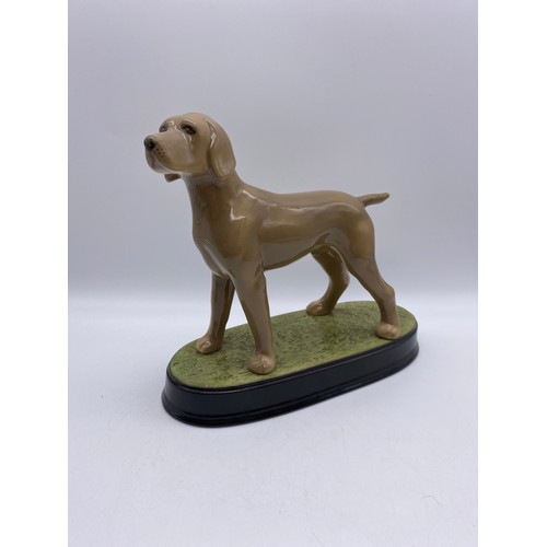 404 - THREE BESWICK STYLE GLOSS DOG FIGURES