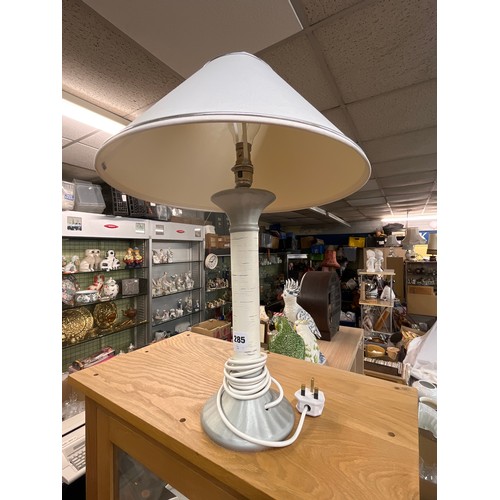 285 - POTTERY TABLE LAMP AND SHADE