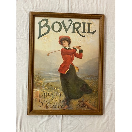 508 - FACSIMILE BOVRIL ADVERTISING POSTER FRAMED AND GLAZED