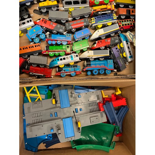 287 - EXTENSIVE COLLECTION OF THOMAS THE TANK ENGINE LOCOMOTIVES, COACHES, WAGONS, TRACK, POINTS, TUNNELS,... 