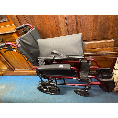 143 - FOLDING DASH LITE WHEELCHAIR