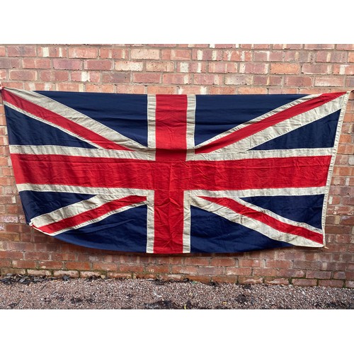 304 - VINTAGE UNION JACK FLAG 268CM X 125CM APPROX.