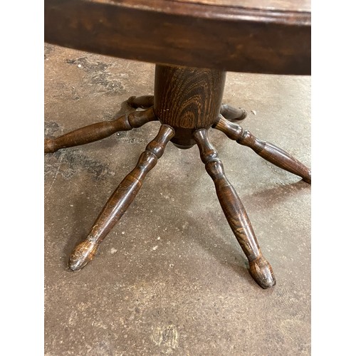 67 - SPOKE WHEEL GLASS TOP COFFEE TABLE