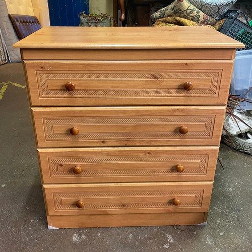 75 - PINE EFFECT FOUR DRAWER CHEST