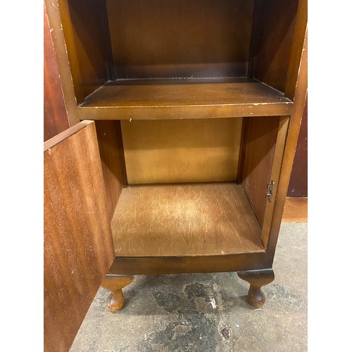 77 - WALNUT BEDSIDE CABINET