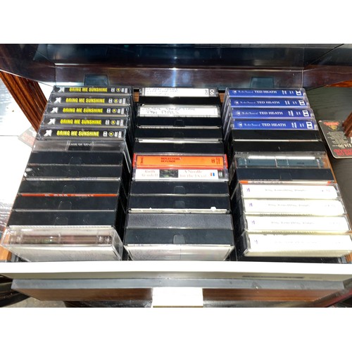 65 - VINTAGE CASSETTE TAPE STORAGE BOX