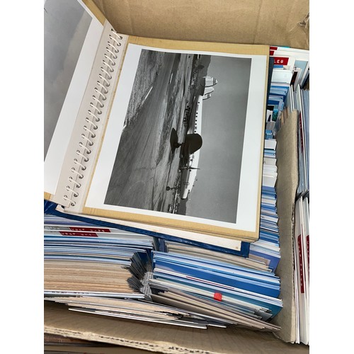 347 - TWO CARTONS OF PHOTOGRAPHS OF WORLD AVIATION AIRCRAFT AND MILITARY