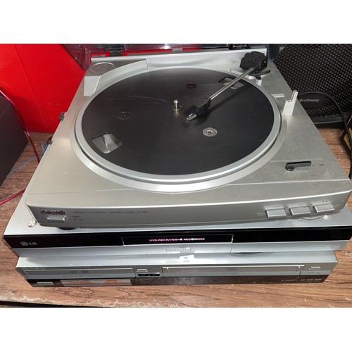 353 - SONY DVD RW VHS RECORDER AND LG MODEL PLUS AWAI TURNTABLE