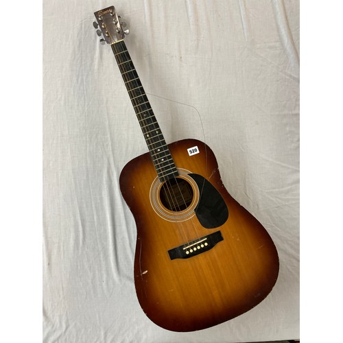 520 - ENCORE 15SSB ACOUSTIC GUITAR