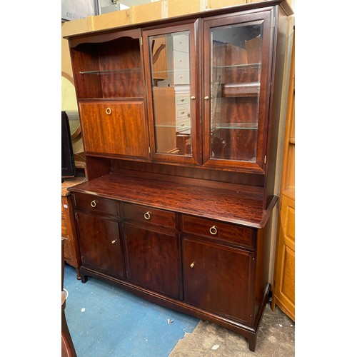 4 - STAG MINSTREL GLAZED DISPLAY CABINET