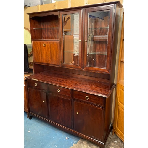 4 - STAG MINSTREL GLAZED DISPLAY CABINET