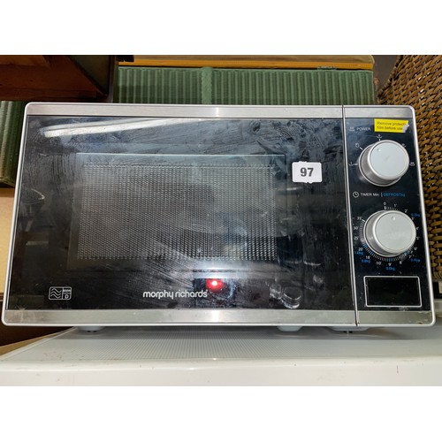 97 - MORPHY RICHARDS MICROWAVE OVEN