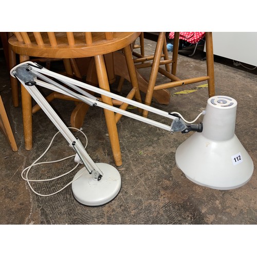 112 - ADJUSTABLE ANGLE POISE LAMP