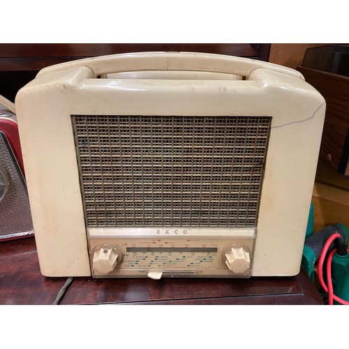 42 - EKCO U159 CREAM CASED RADIO AND DANSETTE TRANSISTOR RADIO