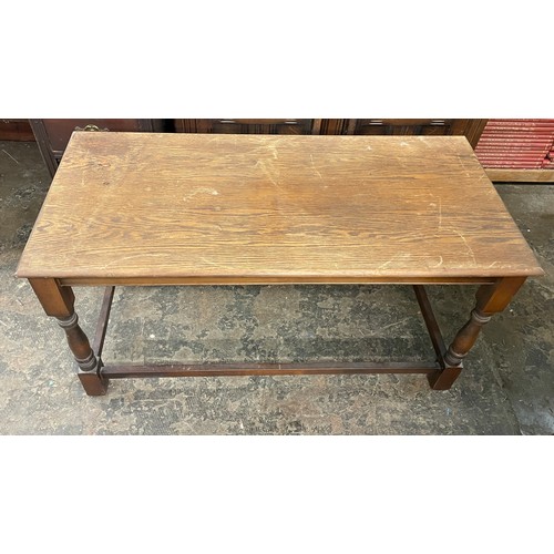 56 - OAK OBLONG COFFEE TABLE