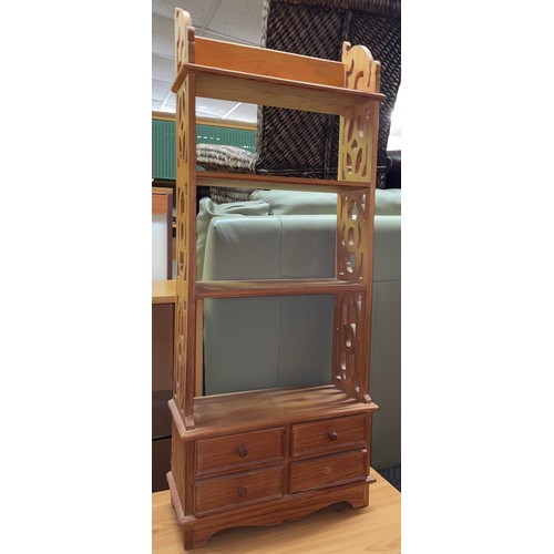 202 - PINE MINIATURE FOUR DRAWER DISPLAY UNIT