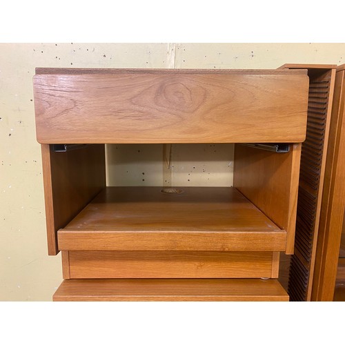 235 - PAIR OF BEAVER AND TAPLEY TEAK SIDE TABLES/BEDSIDE CHESTS