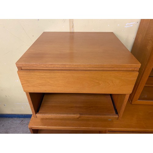 235 - PAIR OF BEAVER AND TAPLEY TEAK SIDE TABLES/BEDSIDE CHESTS