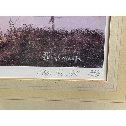 82 - PAIR OF PETER COSSLETT LIMITED EDITION LITHOGRAPHIC PRINTS AUTUMN AND WINTER LANDSCAPES