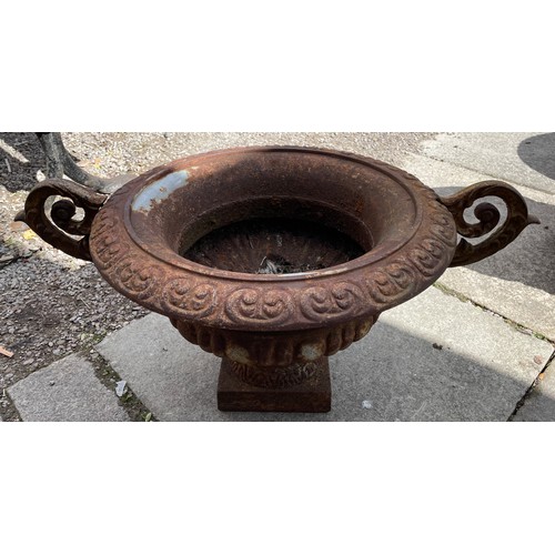 226 - SMALLER WROUGHT IRON PLANTER