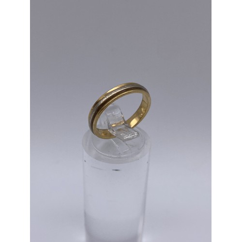 551 - 9CT GOLD ETERNITY BAND AND 9CT GOLD SIGNET RING 3.3G OVERALL APPROX