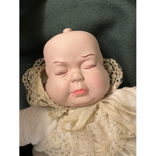 471 - BISQUE PORCELAIN HEADED THREE FACE HEADED DOLL