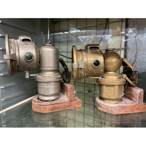 360 - PAIR OF LUCAS CARBIDE LANTERNS