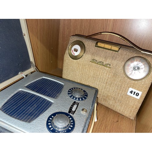 410 - VIDOR PORTABLE RADIO AND VINTAGE GEC RADIO