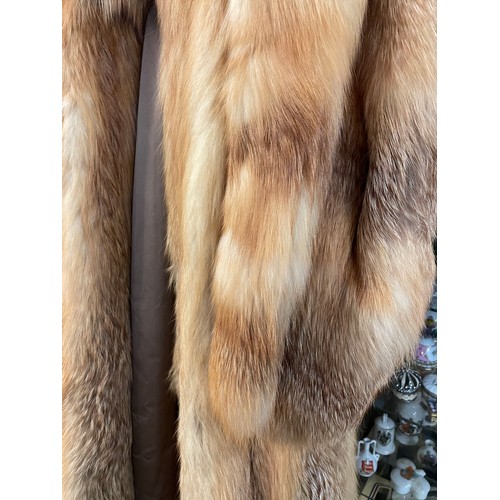 465 - RED FOX FUR FULL LENGTH FUR COAT