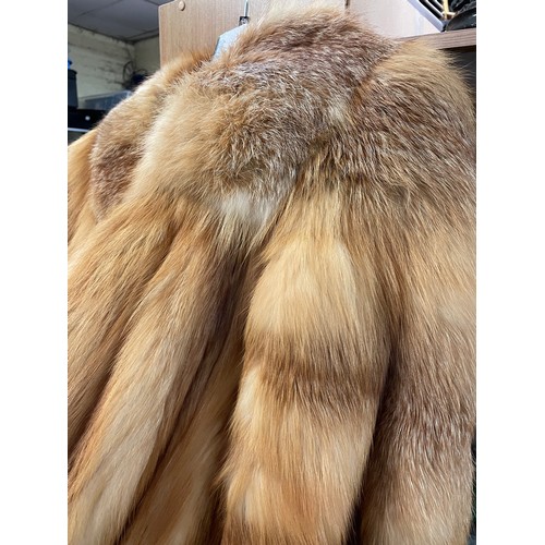 465 - RED FOX FUR FULL LENGTH FUR COAT