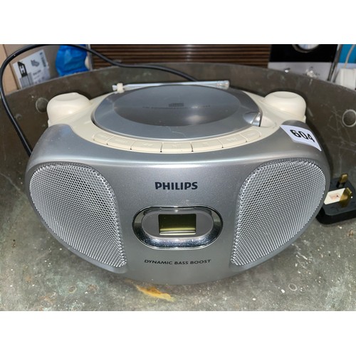 604 - PHILIPS CD RADIO PLAYER