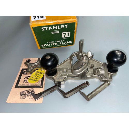 710 - BOXED STANLEY 71 OPEN THROAT ROUTER PLANE