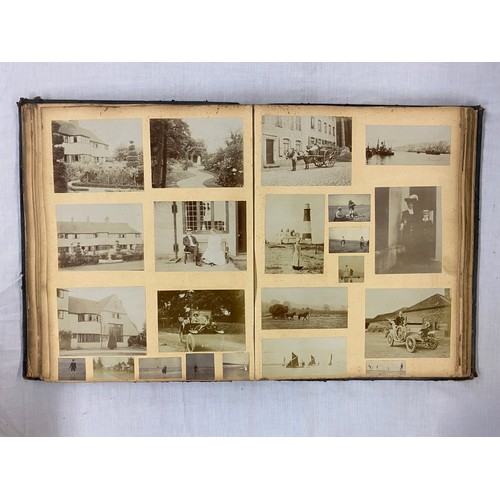 659 - FIVE PHOTOGRAPH ALBUMS TOPOGRAPHICAL LATE VICTORIAN EDWARDIAN OF DEVON AND CORNWALL HOLIDAY DESTINAT... 