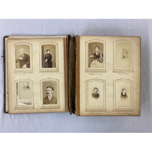 656 - LATE VICTORIAN EDWARDIAN ERA PORTRAIT PHOTOGRAPH ALBUM PERTAINING TO THE DICKER FAMILY