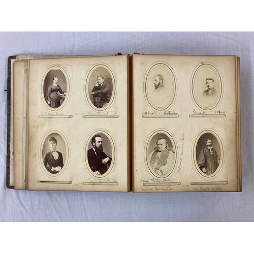 656 - LATE VICTORIAN EDWARDIAN ERA PORTRAIT PHOTOGRAPH ALBUM PERTAINING TO THE DICKER FAMILY