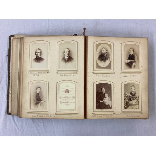 656 - LATE VICTORIAN EDWARDIAN ERA PORTRAIT PHOTOGRAPH ALBUM PERTAINING TO THE DICKER FAMILY