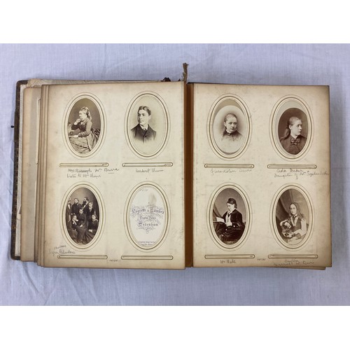 656 - LATE VICTORIAN EDWARDIAN ERA PORTRAIT PHOTOGRAPH ALBUM PERTAINING TO THE DICKER FAMILY