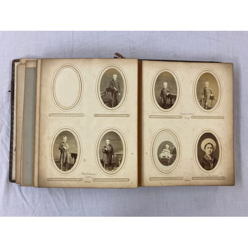 656 - LATE VICTORIAN EDWARDIAN ERA PORTRAIT PHOTOGRAPH ALBUM PERTAINING TO THE DICKER FAMILY