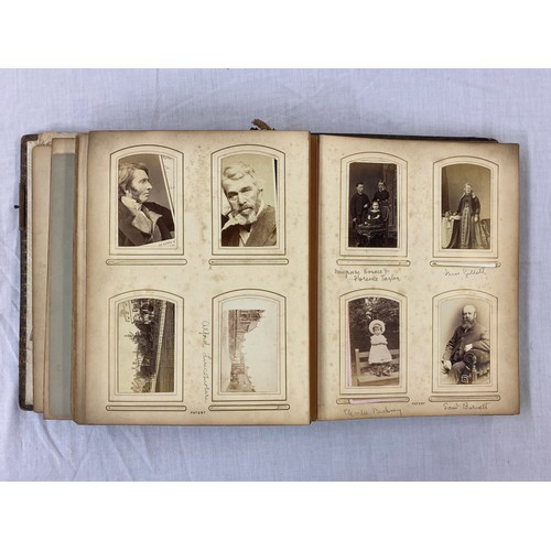 656 - LATE VICTORIAN EDWARDIAN ERA PORTRAIT PHOTOGRAPH ALBUM PERTAINING TO THE DICKER FAMILY